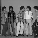 03-02-1979 Jackson 5, Michael, Jermaine, Marlon, Jackie and Tito Jackson at studio in Amsterdam, The Netherlands.

[keywords]Black & White Iamge, Posed, Full Length[/keywords]